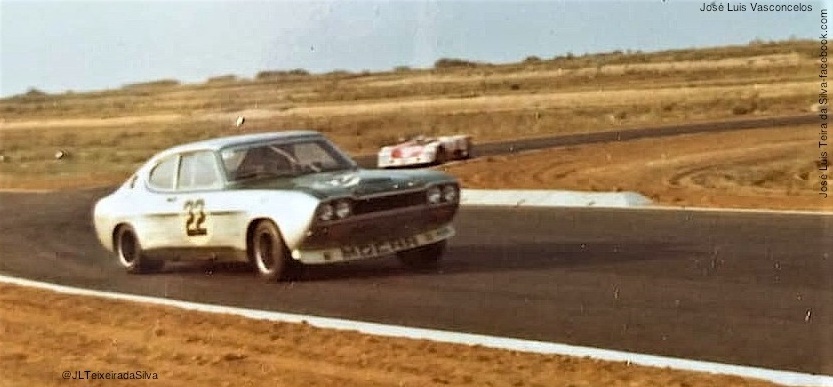 O Ford Capri 2600 RS -Weslake/Cologne-Ferdinand Grab , Zé Luis em treinos
