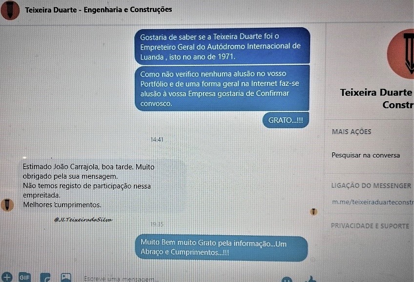 DESMENTIDO pela Teixeira Duarte SA..